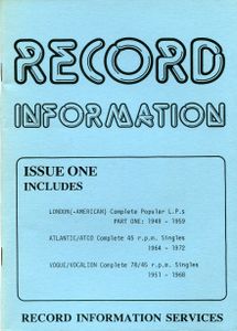 Record Information Services Issue One