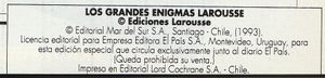 Los Grandes Enigmas Larousse