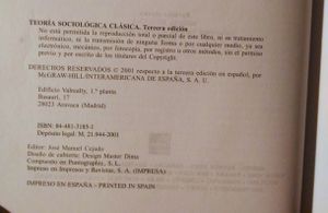 Teoría Sociológica Clásica
