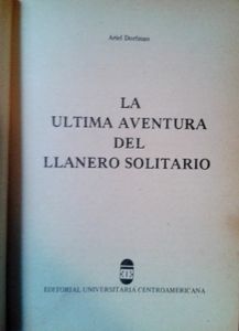 La Última Aventura Del Llanero Solitario