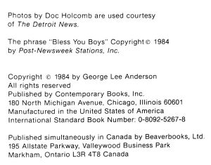 Bless You Boys (Diary of the Detroit Tigers’ 1984 Season)