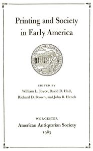 Printing & Society in Early America