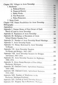 A History of Avon Township (1820–1940)