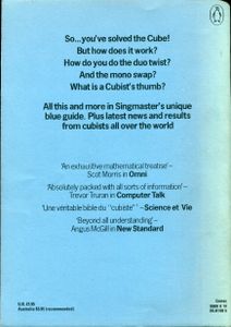 Notes On Rubik's Magic Cube