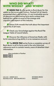 Rock File 4 Incorporating Rock File 1. Chart Log of American/British Top 20 Hits, 1955-1974, American Chart Toppers, British Chart Toppers