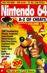 Nintendo 64 A-Z Of Cheats Volume 2