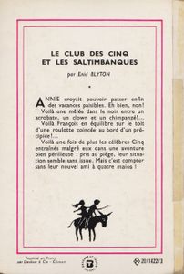 Le club des cinq et les saltimbanques