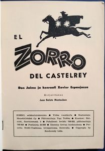 El Zorro N:o 47: Kuoleman pikalähetit