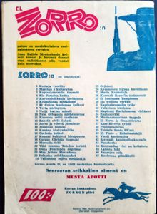 El Zorro N:o 47: Kuoleman pikalähetit