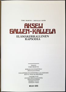 Akseli Gallen-Kallela: elämäkerrallinen rapsodia