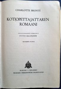 Kotiopettajattaren romaani