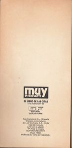El Libro De Las Citas
