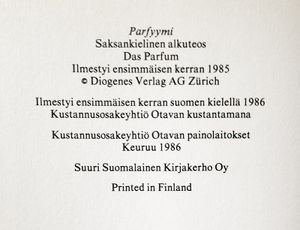 Parfyymi. Erään murhaajan tarina