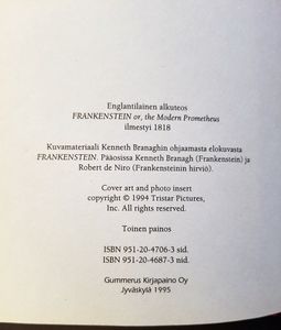 Frankenstein - uusi Prometheus