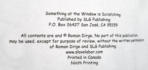 Something at the Window is Scratching: Children's Tales for Disturbed Children Vol. 1