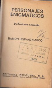 Personajes Enigmáticos. De Zaratustra a Rasputín