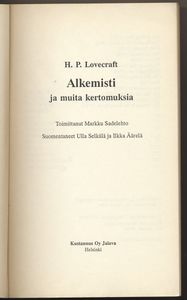 Alkemisti ja muita kertomuksia