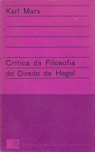 Crítica Da Filosofia Do Direito De Hegel