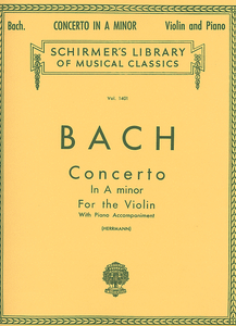 Concerto in A Minor for the Violin with Piano Accompaniment