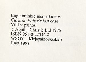 Esirippu. Poirotin viimeinen juttu