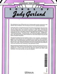 Legendary Performers: Songs of Judy Garland