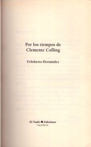 Por Los Tiempos De Clemente Colling