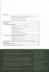 Perspectives mondiales de la diversité biologique 3