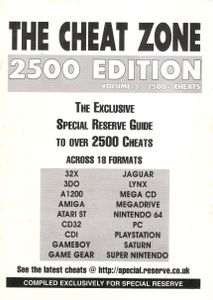 The Cheat Zone: 2500 Edition