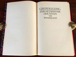 Grundlegung zur Metaphysik der Sitten