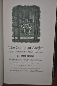 The Compleat Angler or, Comtemplative Man's Recreation
