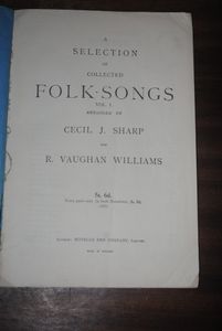 A Selection of Collected Folk-Songs Vol. 1