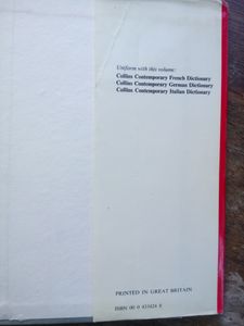 Collins Contemporary Spanish Dictionary