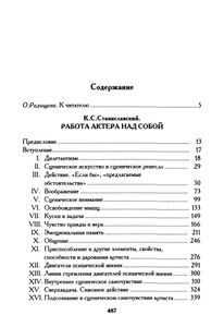 Работа актера над собой / О технике актера