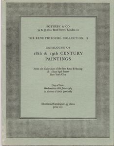 Sotheby & Co The René Fribourg Painting 26th June 1963