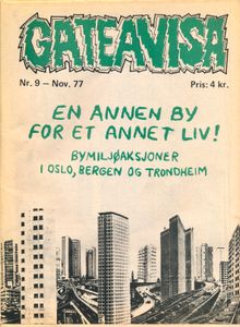 Gateavisa Nr. 9 - Nov. 77