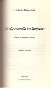 Nadie Encendía Las Lámparas