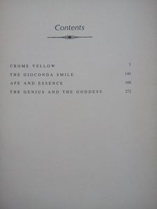 Crome Yellow / The Gioconda Smile / Ape And Essence / The Genius And The Goddess