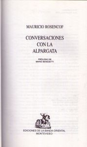 Conversaciones Con La Alpargata