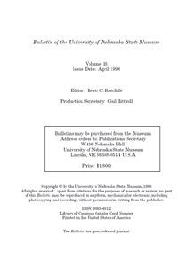 The Carrion Beetles (Coleoptera: Silphidae) Of Nebraska