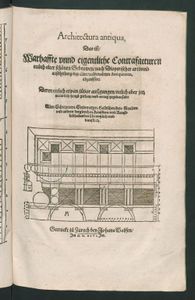 V. Columnae, das ist, Beschreibung unnd Gebrauch der V. Säulen