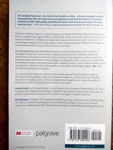 Developing Resilience For Social Work Practice