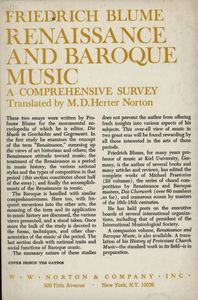 Renaissance and Baroque Music