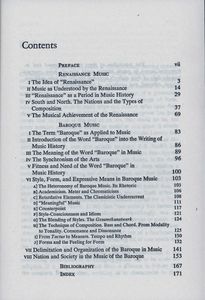 Renaissance and Baroque Music