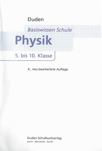 Physik - Basiswissen Schule