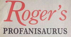 Roger's Profanisaurus