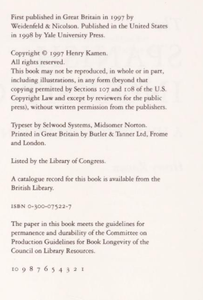 The Spanish Inquisition: A Historial Revision