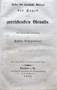 Über Die Vierfache Wurzel Des Satzes Vom Zureichenden Grunde