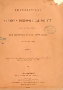 Transaction Of The American Philosophical Society, Vol. XIV, Part II