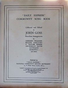 "Daily Express" Community Song Book
