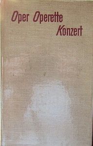 Oper, Operette, Konzert